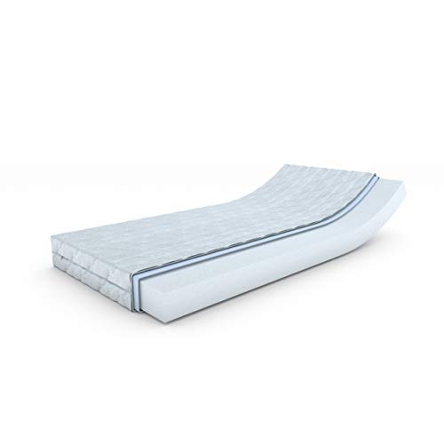 MSS e.K. Aqua VitalFoam Matratze 70 x 180 x ca. 16 cm (Kernhöhe 14 cm) H2 / ohne Zonen Kaltschaum mit versteppten Klimafaserbezug waschbar bis 60 Grad von MSS e.K.