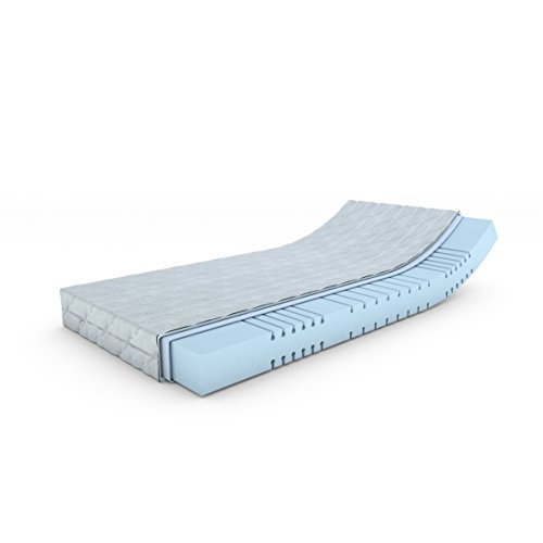 MSS e.K. Mellow-Foam-7-Zonen Kaltschaummatratze 90 x 200 x 16 cm (Kernhöhe: 14 cm) H2 von MSS e.K.