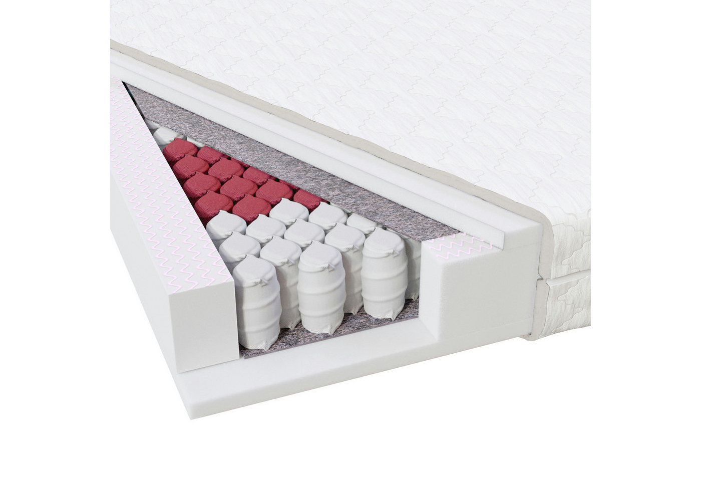 Taschenfederkernmatratze MEDIC PLUS, MSS e.K., 21 cm hoch, Tonnentaschenfederkern Taschenfederkernmatratze MEDIC PLUS, MSS e.K., 21 cm hoch, Tonnentaschenfederkern von MSS e.K.