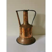 Vintage Handgemachte Kupfer Vase, 19. Jahrhundert von MSSCrafts