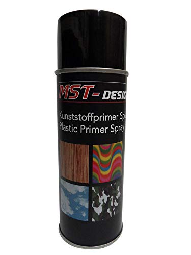 MST-DESIGN Kunststoffprimer I Kunststoffhaftvermittler I Plastic Primer I Grundierung Spray 1x 400 ml von MST-DESIGN