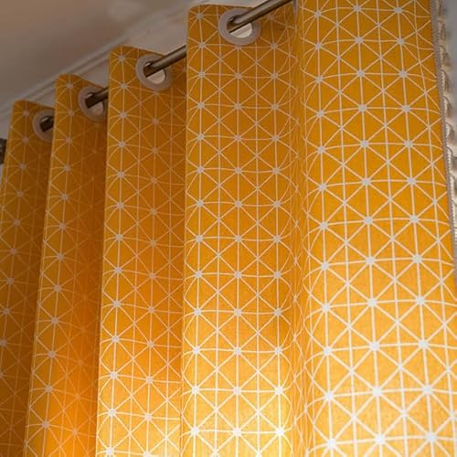 MSTZA 1 Panel Curtains for Living Room Bedroom Kitchen Home Decoration Semi Blackout Curtains American Style Geometric with Tassel Yellow MSTZA 1 Panel Curtains for Living Room Bedroom Kitchen Home Decoration Semi Blackout Curtains American Style Geometric with Tassel Yellow von MSTZA