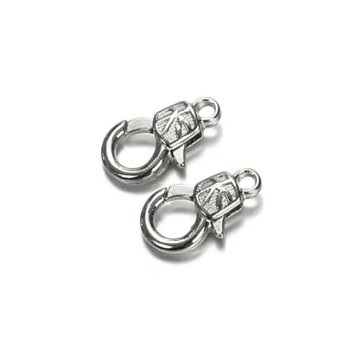 MSTZA 30pcs 16mm Metal Lobster Clasps for Bracelets Necklaces Hooks Chain Closure Craft Accessories for Jewelry Making Components DIY MSTZA 30pcs 16mm Metal Lobster Clasps for Bracelets Necklaces Hooks Chain Closure Craft Accessories for Jewelry Making Components DIY von MSTZA