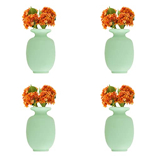 MSUIINT Magische Vase, 4 Stück, aus Silikon, wiederverwendbar, selbstklebend, zum Aufhängen, dekorativ, aus Gummi, kleine Vase von MSUIINT