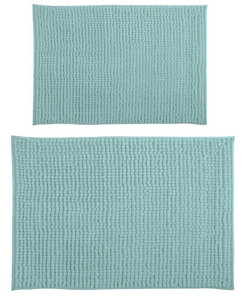 Badematte CHENILLE MSV, rutschsicher, schnelltrocknend, 100% Polyester Microfaser, 2er Kombi-Set, bestehend aus 2 Größen 40x60 und 60x90 cm, 100% Polyester Microfaser, rutschhemmende Beschichtung, waschbar 30°, schnelltrocknend, viele angesagte Trendfarben von MSV