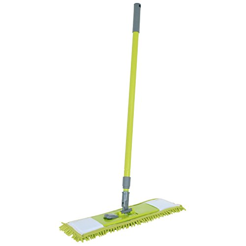 MSV 100401 Bodenwischer, Metall/Polypropylen/Mikrofaser, 80 x 140 x 0,1 cm, Orange/Vert/Violet/Bleu, 33 cm von MSV