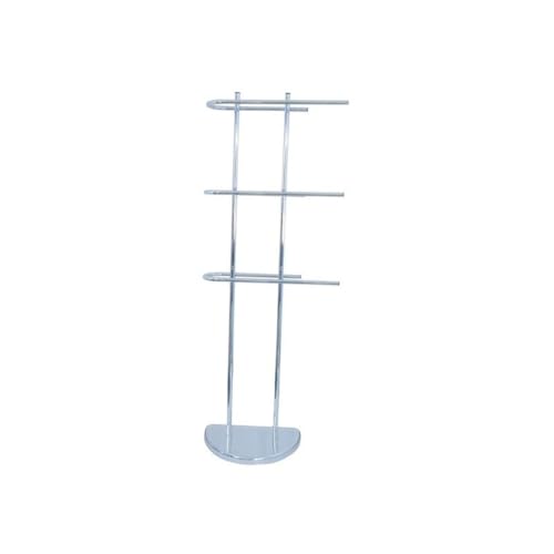MSV Handtuchhalter mit 3 Stangen für Hand- und Gästetücher - Handtuchstange verchromt 30 x 18,5 x 104 cm von MSV