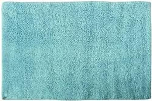 MSV 140957 Badeteppich in Baumwolle, hellblau, 45 x 70 x 15 cm, Blue, 45 x 70 cm von MSV