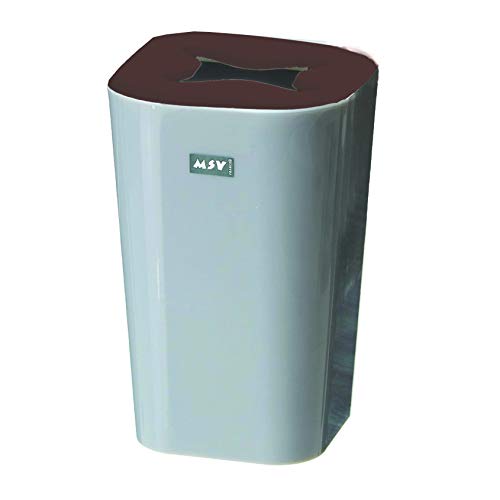 MSV 141291 Zahnputzbecher Monaco, grau/braun von MSV