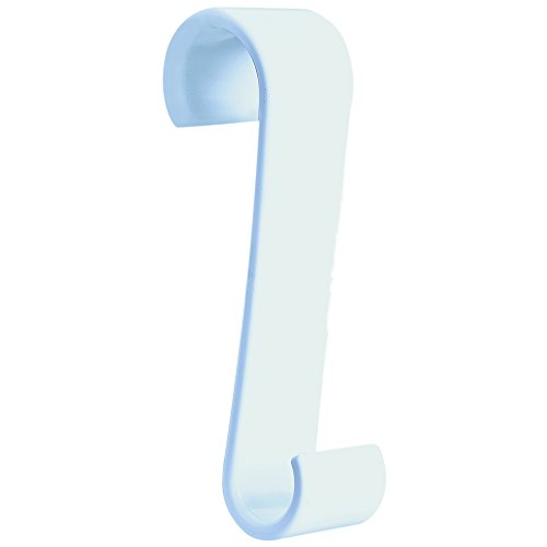 MSV 141418 Kleiderhaken, Weiß, 6.4x12.7x3.3 cm, PVC von MSV