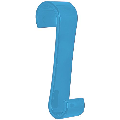 MSV 141424 Kleiderhaken, Blau, 6.4x12.7x3.3 cm, PVC von MSV