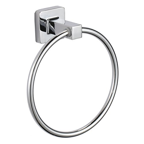 MSV 141438 Handtuchring Lucca 15 cm aus Zink verchromt, Silber, 30 x 20 x 15 cm von MSV