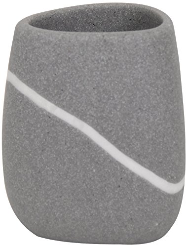 MSV Zahnputzbecher Zahnbürstenhalter Zen 8x8x13 cm Steinoptik - Grau MSV Zahnputzbecher Zahnbürstenhalter Zen 8x8x13 cm Steinoptik - Grau von MSV
