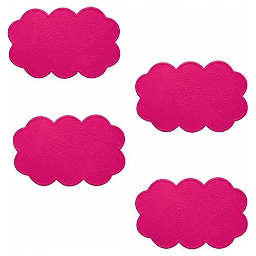 MSV 140897 Antirutschpads Wolken, 4 Stück, Fuchsia von MSV