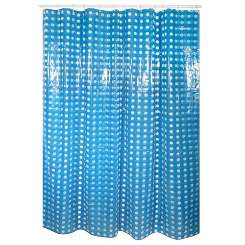 MSV Anti-Schimmel Duschvorhang - Anti-Bakteriell, waschbar, wasserdicht, PVC mit 12 Duschvorhangringen 180x200cm Blau MSV Anti-Schimmel Duschvorhang - Anti-Bakteriell, waschbar, wasserdicht, PVC mit 12 Duschvorhangringen 180x200cm Blau von MSV