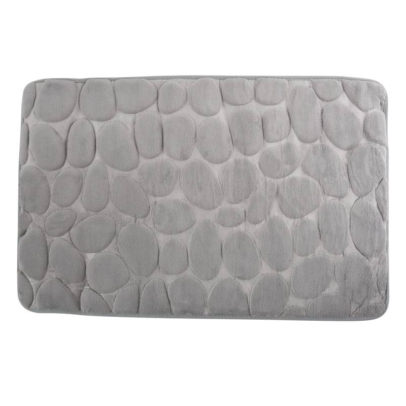 MSV Badematte Kiesel 50 cm x 80 cm Grau von MSV
