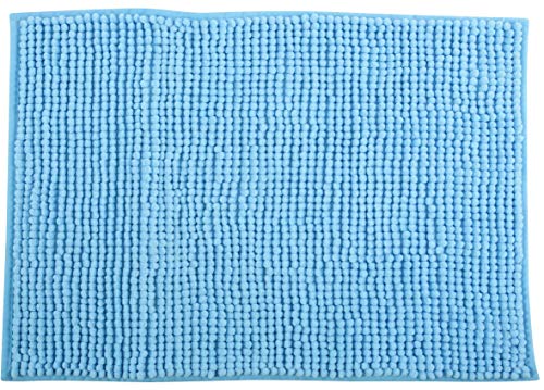 MSV Badteppich Badvorleger Duschvorleger Chenille Hochflor Badematte 60x90 cm – Hellblau MSV Badteppich Badvorleger Duschvorleger Chenille Hochflor Badematte 60x90 cm – Hellblau von MSV
