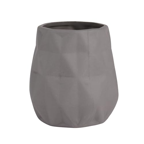 MSV Dekoratives Badezimmerglas, Grau, 11 x 8,5 x 8,5 cm, Grey, 11 X 8.5 X 8.5 cm von MSV