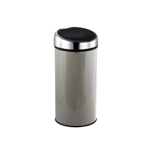 MSV Design Treteimer Abfalleimer Mülleimer mit Inneneimer geruchsdicht - 30 Liter - mit Touch Automatik und Inneneimer Taupe von MSV