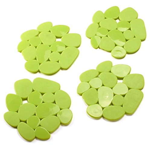 MSV Antirutschmatte für Bad oder Dusche, 4 Stück, Grün von MSV