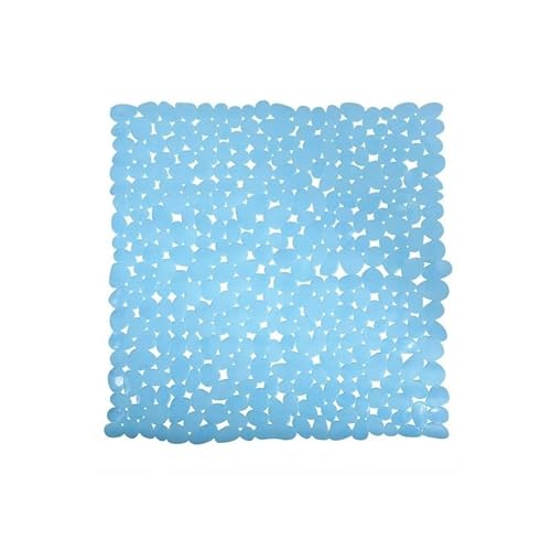 MSV Duschmatte Badematte Duscheinlage antibakteriell rutschfest mit Saugnäpfen - Hellblau - ca. 53 x 53 cm von MSV