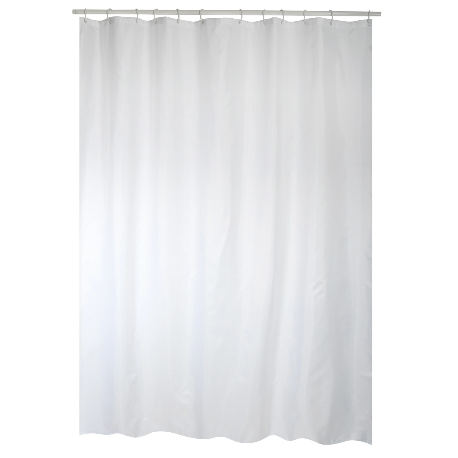 MSV Duschvorhang 180 cm x 200 cm Weiß von MSV