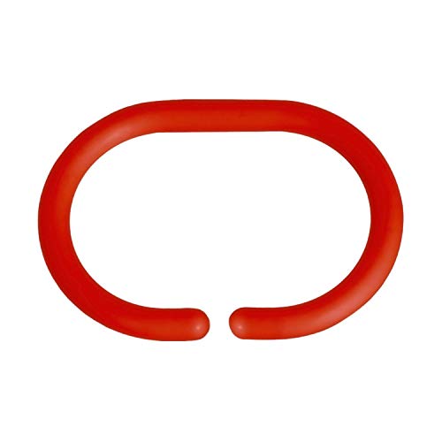 MSV Duschvorhangringe 12 Stück Rot Kunststoff - Passend für alle gängigen Duschvorhangstangen MSV Duschvorhangringe 12 Stück Rot Kunststoff - Passend für alle gängigen Duschvorhangstangen von MSV