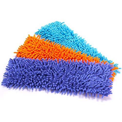 MSV Ersatzmop Wischmop Bodenwischer Chenille Mikrofaser ca. 42 x 13 cm (Farbauswahl nicht möglich) von MSV