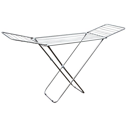 MSV - Wäschetrockner mit Flügeln 18M aus weißem Edelstahl, große Trockenleistung, 180x48x108cm, faltbares Design für einfache Lagerung, korrosionsbeständig, ideal für Innen- und Außenbereich MSV - Wäschetrockner mit Flügeln 18M aus weißem Edelstahl, große Trockenleistung, 180x48x108cm, faltbares Design für einfache Lagerung, korrosionsbeständig, ideal für Innen- und Außenbereich von MSV