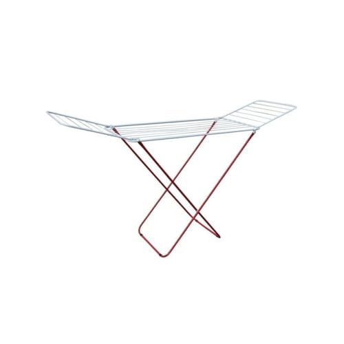 MSV Flügelwäscheständer 180x50x108cm 18m aus Stahl in rot/weiß, 180x108x50 cm, Legierter MSV Flügelwäscheständer 180x50x108cm 18m aus Stahl in rot/weiß, 180x108x50 cm, Legierter von MSV