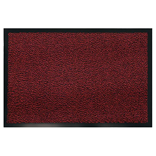 MSV Fußmatte, Textil, Rot, 40 x 30 x 30 cm von MSV
