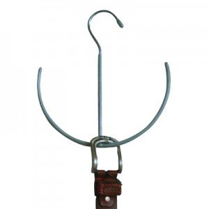 MSV Gürtelhalter, blau, 23x21x3 cm, Metall von MSV