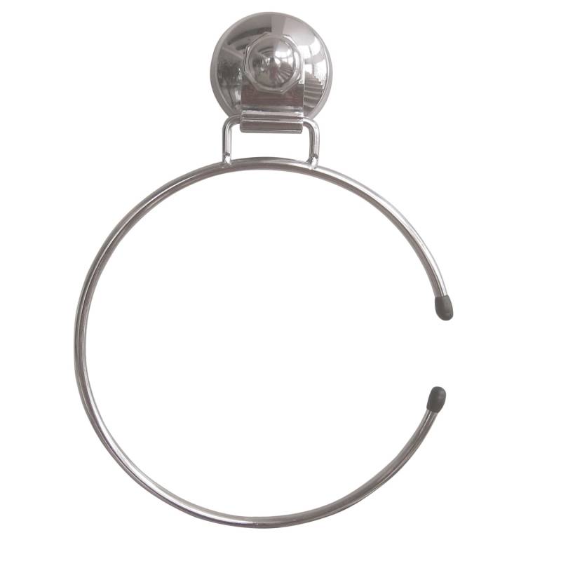 MSV Handtuchhalter Super Ventouses Ringform Edelstahl 20 x 5,5 x 10 cm Stahl von MSV