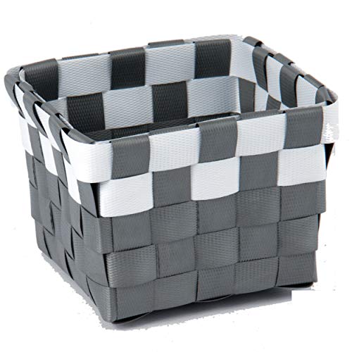 MSV Korb, Dunkelgrau/Weiß, einzigartige Größe, Gris Foncé/Blanc von MSV