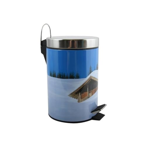 MSV Kosmetikeimer Cottage Mülleimer Treteimer Abfalleimer - 3 Liter – mit herausnehmbaren Inneneimer von MSV