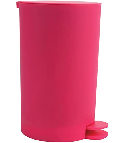 MSV Kosmetikeimer Osaki Mülleimer Treteimer Abfalleimer - 3 Liter – mit herausnehmbaren Inneneimer - Pink von MSV