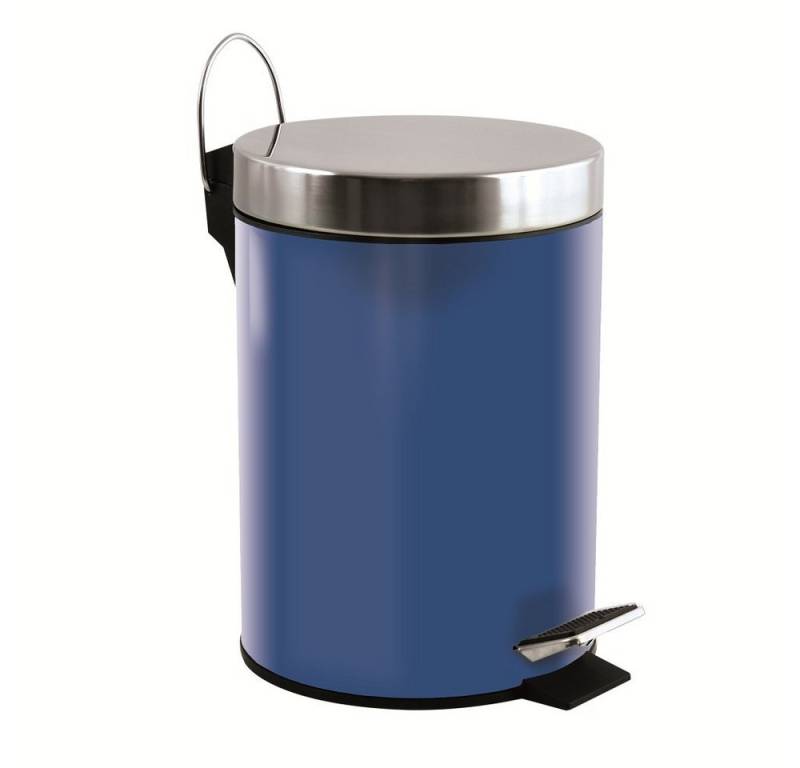 MSV Kosmetikeimer Treteimer uni, rostfreier Edelstahl, mit herausnehmbarem Inneneimer, 3L von MSV