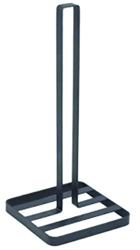 MSV Küchenrollenhalter Design Papierrollenhalter stehend, für die Küche, 14 x 14 x 32,5 cm, schwarz matt von MSV
