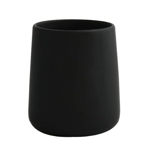 MSV Monie Becher aus Keramik, matt, Schwarz, Black von MSV