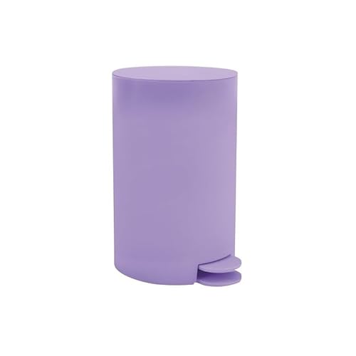 MSV OSAKI Treteimer für Badezimmer, 3 l, Lavendel, matt von MSV