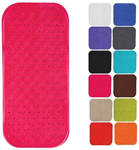 MSV Premium Duschmatte Badematte Badewannenmatte Badewanneneinlage antibakteriell rutschfest mit Saugnäpfen-Pink-duftet nach Rosen-ca. 36 x 97 cm-waschbar bei 60° Grad MSV Premium Duschmatte Badematte Badewannenmatte Badewanneneinlage antibakteriell rutschfest mit Saugnäpfen-Pink-duftet nach Rosen-ca. 36 x 97 cm-waschbar bei 60° Grad von MSV