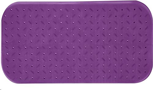 MSV Premium Duschmatte Badematte Badewannenmatte Badewanneneinlage antibakteriell rutschfest mit Saugnäpfen - Violett/Lila - duftet nach Rosen - ca. 36 x 76 cm - waschbar bei 60° Grad von MSV