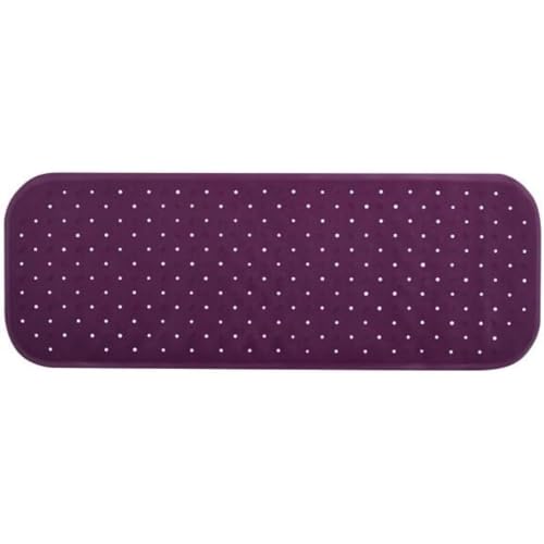 MSV Premium Duschmatte Badematte Badewannenmatte Badewanneneinlage antibakteriell rutschfest mit Saugnäpfen - Violett/Lila - duftet nach Rosen - ca. 36 x 97 cm - waschbar bei 60° Grad von MSV