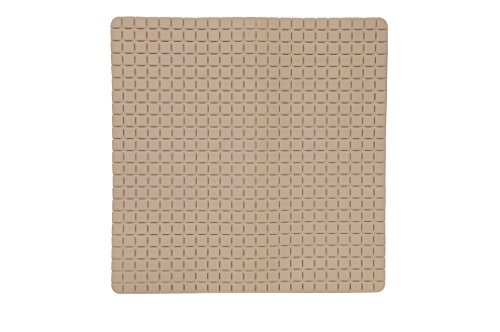 MSV Premium Duschmatte Badematte antibakteriell rutschfest mit Saugnäpfen - Beige - ca. 54 x 54 cm - duftet nach Rosen - waschbar bei 60° Grad von MSV