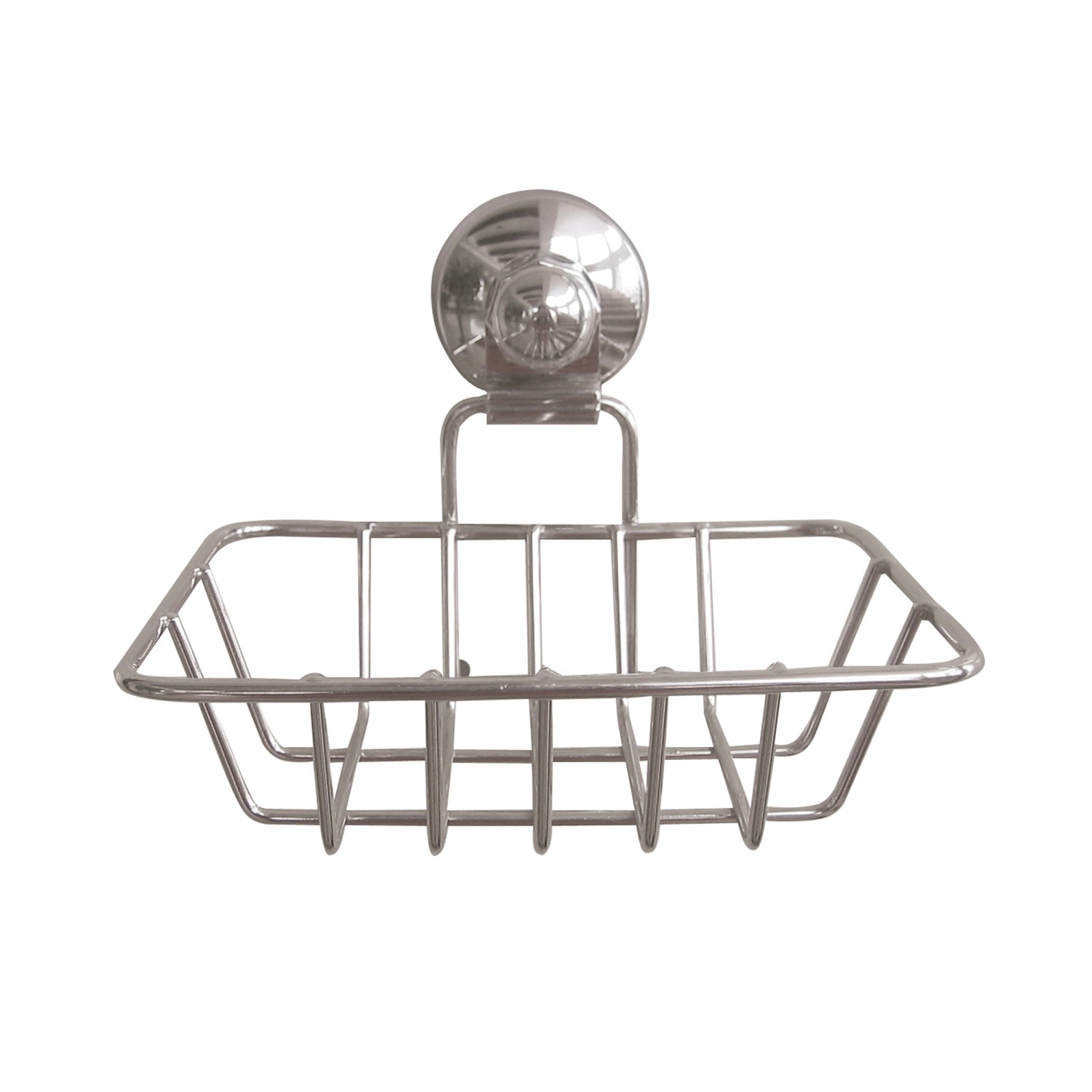 MSV Seifenablage Super Ventouses Chromstahl 14 cm x 11,7 cm x 11,5 cm Silber von MSV