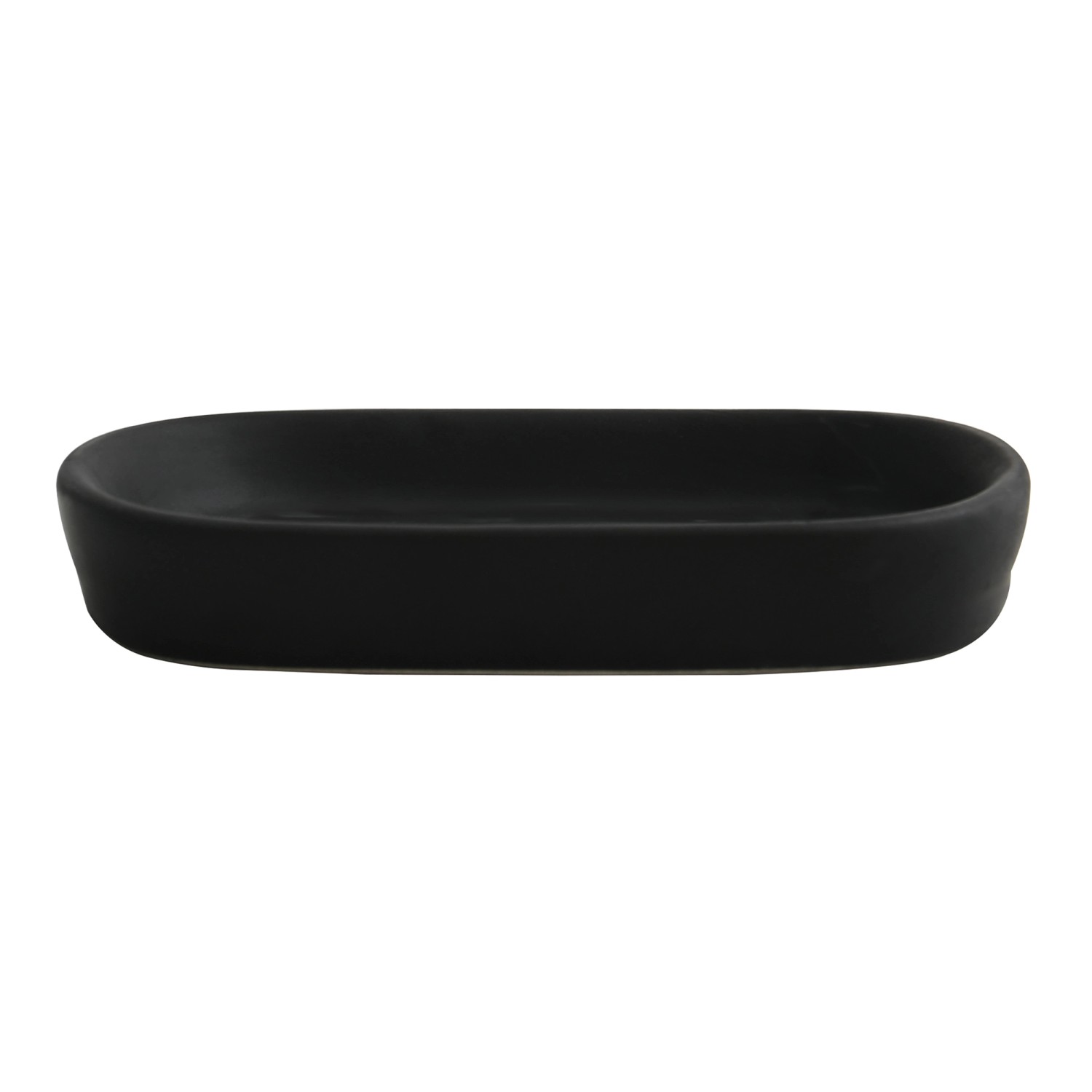 MSV Seifenschale Maonie Keramik 13,9 cm x 9 cm x 2,4 cm Mattschwarz von MSV