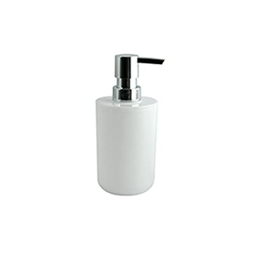 MSV Seifenspender Inagua Flüssigseifen-Spender, Fassungsvermögen 7 x 7 x 16 cm - Weiß von MSV