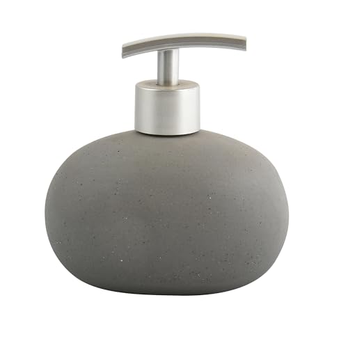 MSV Seifenspender aus Keramik, grau, Steinoptik, Bali, ABS/Steingut, dunkelgrau, Grey MSV Seifenspender aus Keramik, grau, Steinoptik, Bali, ABS/Steingut, dunkelgrau, Grey von MSV