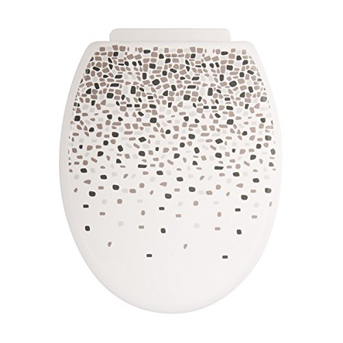 MSV Sitz W.C. 'Brest', grau, 47 x 36.5 x 3.5 cm, 94 Stück, Kunststoff, Taupe, 47x36.5x3.5 cm von MSV