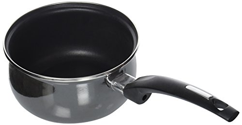 MSV Stielkasserolle emailliert Ø 18cm aus Edelstahl in schwarz, 18 cm von MSV